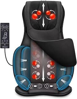 Snailax Neck Back Massager with Heat, Full Body Massage Chair Pad, Adjustable Compression, Rolling, Shiatsu Massage Seat Cushion, Chair Massagers,Gifts for Women, Man (Upgrade)