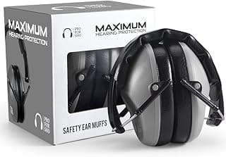 Pro For Sho 34dB Hearing Protection Ear Muffs – Highest NRR Compact Design Ear Protection for Loud Events & Sensory Use