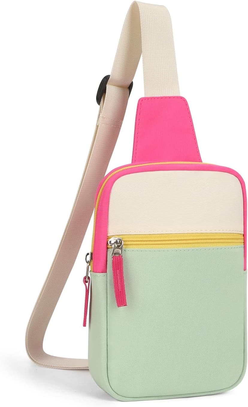 Preppy Kids Crossbody Sling Bag Purse, Halloween Boo Basket Christmas Stocking Stuffers Gifts for Kids Tween Girls Fashion Birthday Gifts for 8 9 10 11 12 Year Old Teen Girls Trendy Stuff Fanny Pack B0DJJK7S15