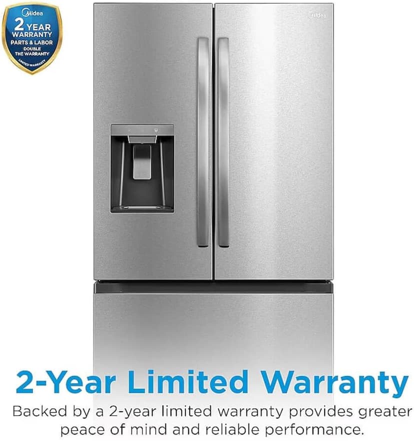 Midea MRF29D6AST 29.3 Cu. Ft. Stainless 3-Door French Door Smart Refrigerator