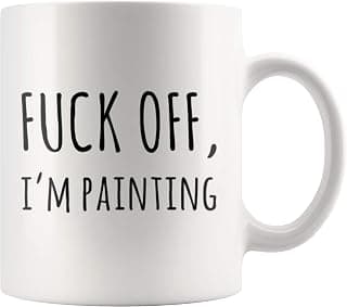 Painter Gifts Artist Mom Dad Boyfriend Girlfriend Husband Wife Appreciation Art Teacher Artwork Lover Novelty Drinkware Panvola F Off I'm Painting Artist Gift Ceramic Mug 11oz B084JVKZ1D