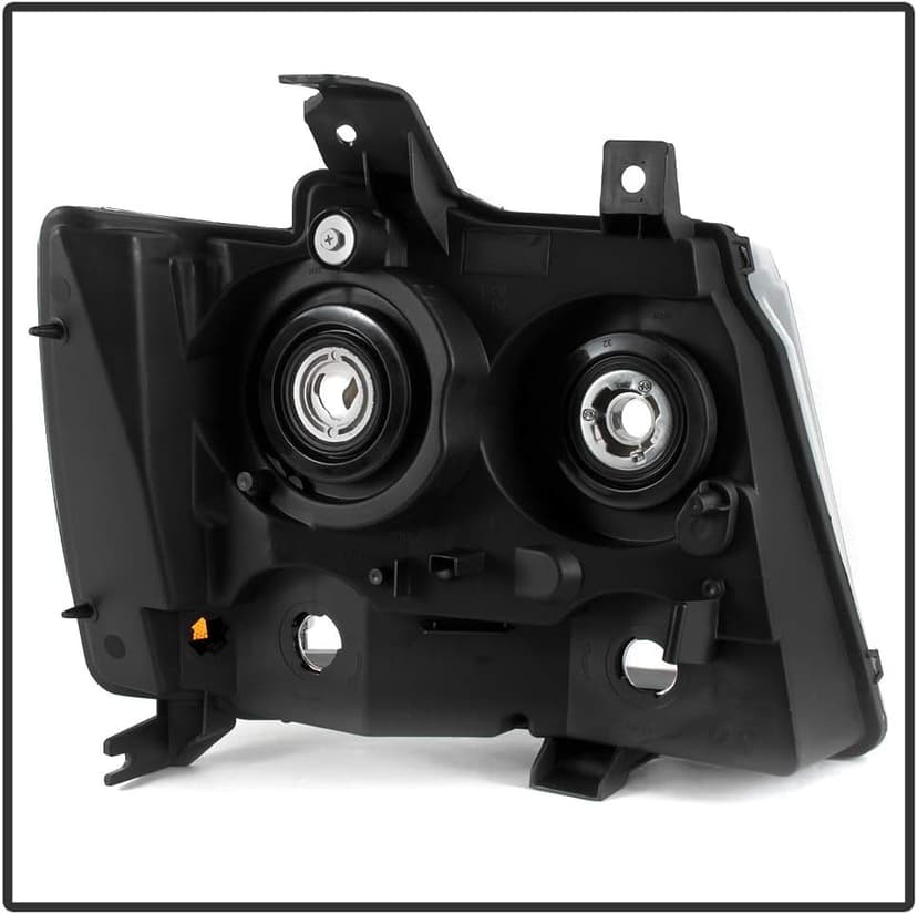 ACANII - For Black 2007-2014 Chevy Suburban Tahoe Avalanche Headlights Aftermarket Driver + Passenger Side
