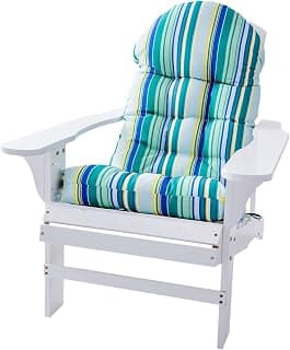 Enipate Weather Resistant Adirondack Chair Cushions High Back Indoor Outdoor Patio Tufted Thicken Lounge Cushion Seat Pads