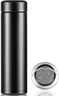 PARACITY Insulated Water Bottle, 17 oz Stainless Steel Water Bottles, Double Wall Vacuum Hot Drinks Thermo, Metal Water Bottle Keeps Hot for 12 Hrs, Cold for 24 Hrs, for Coffee, Tea