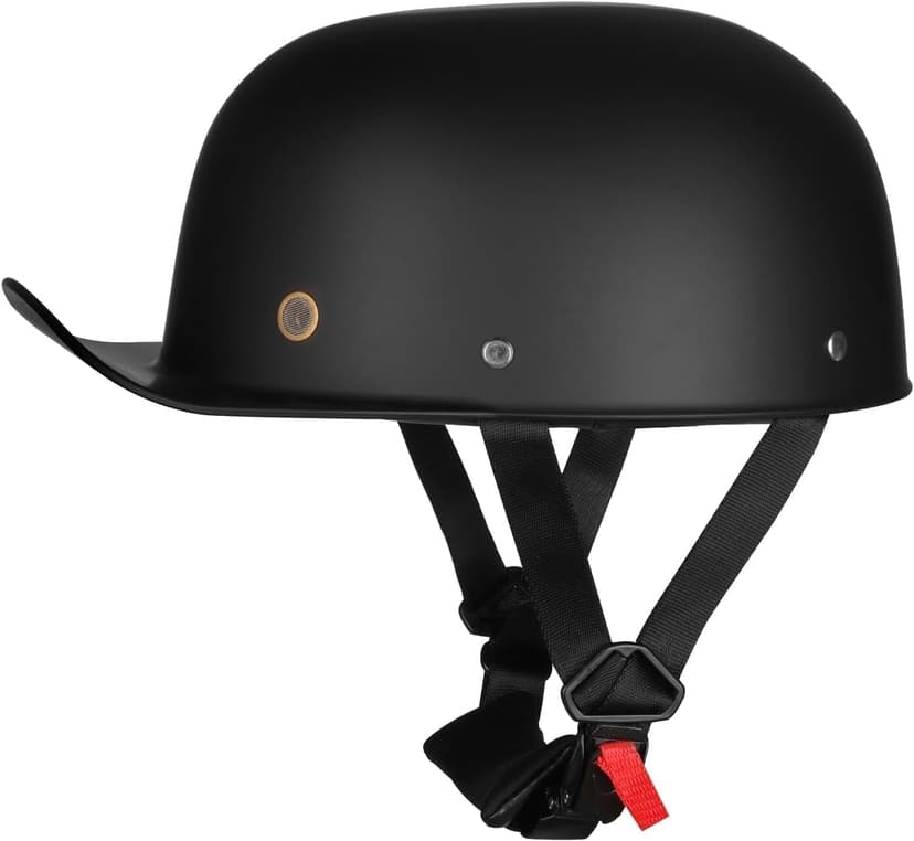 Yesmotor Motorcycle Baseball Helmet - Retro Baseball Style Cap for Unisex-Adult, DOT Approved