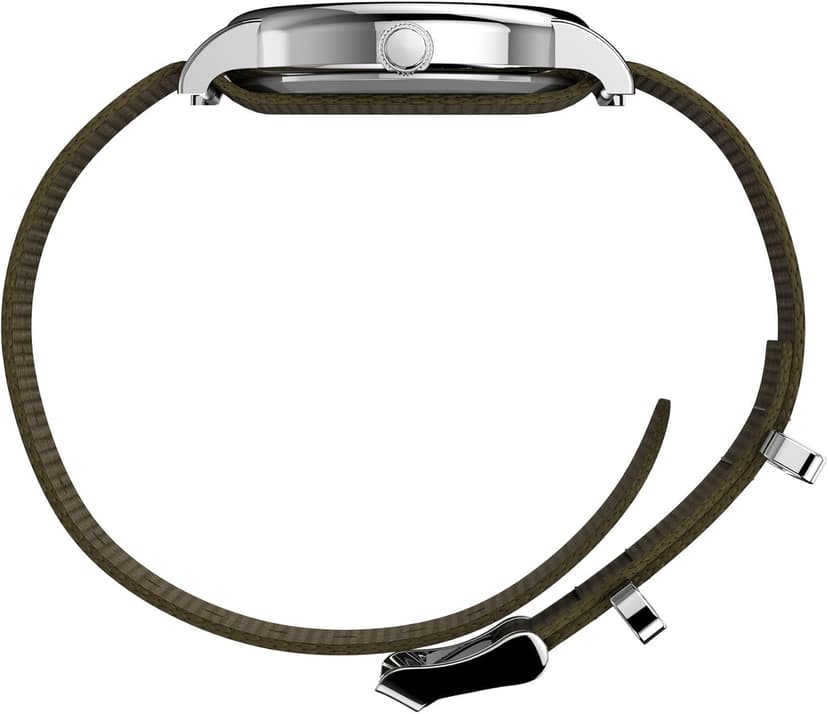 Timex Weekender 38mm Unisex Analog Watch | INDIGLO Backlight | Adjustable Durable Nylon Fabric Slip Through Strap | 24 Hour Time