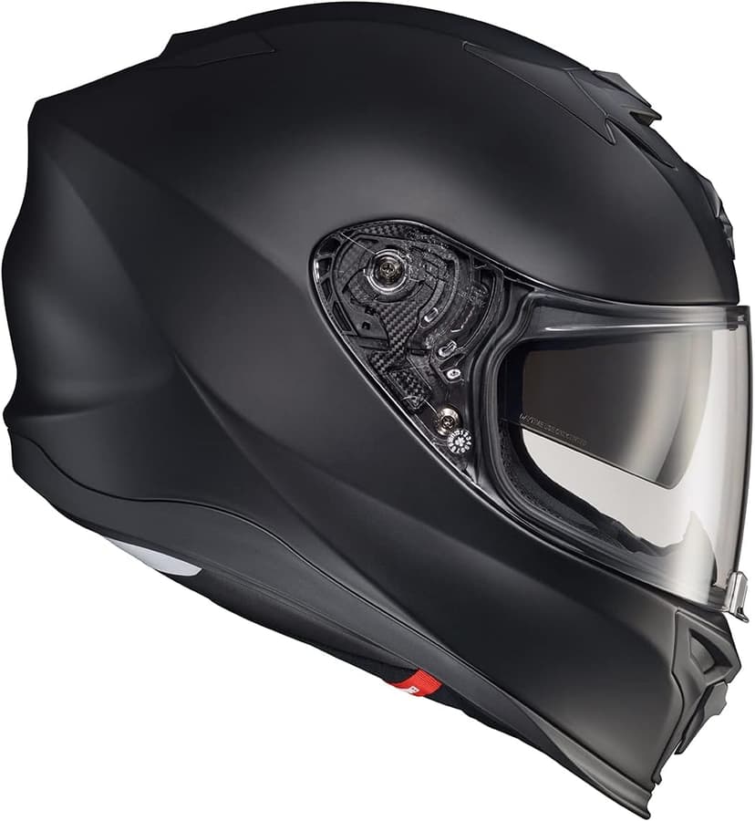 ScorpionEXO T520 Full Face Touring Motorcycle Helmet with Bluetooth Ready Speaker Pockets DOT ECE Approved Solid (Matte Black - X-Large)