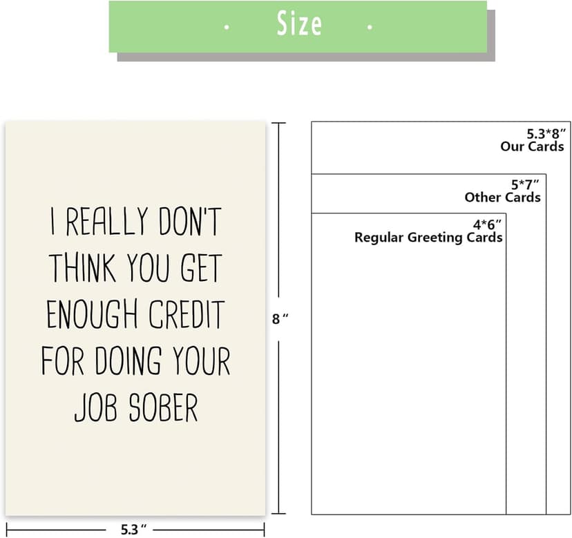 Funny Boss Day Card Gift, Best Retirement Card Gifts for Woman Men, Just Because Card for Him Her, Heartfelt Thank You Card for Coworker Work Friend Leader