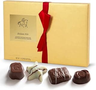 27 Chocolates Pack of Belgium Assorted Chocolate, Mothers Day Gift Basket and Holiday Celebrations, white, nuts, caramels Gourmet Chocolate Gift Box, 11.3 OZ B0DSYP3ZKY