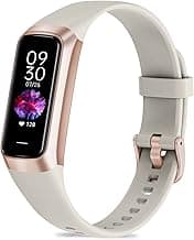 Zeacool Fitness Tracker with 24/7 Heart Rate, Blood Oxygen Blood Pressure Sleep Monitor, Activity Trackers 5 ATM Waterproof,Step Calorie Counter Pedometer Health Smart Watch for Women Men Beige