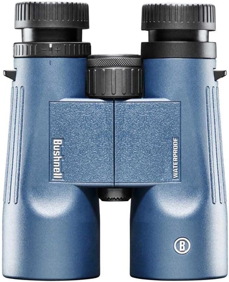 Bushnell H2O 8x42mm Binoculars, Waterproof and Fogproof Binoculars for Boating, Hiking, and Camping, Multi Blue