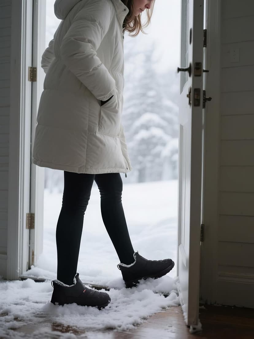 SHIBEVER Womens Winter Snow Boots: Women Ankle Booties Warm Fur Lined Waterproof Insulated Slip On Outdoor Shoes