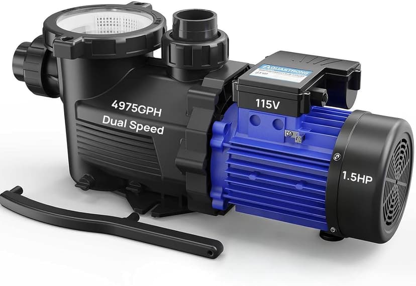 Aquastrong In/Above Ground Pool Pump High Flow Self Primming Swimming Pool Pump,Black