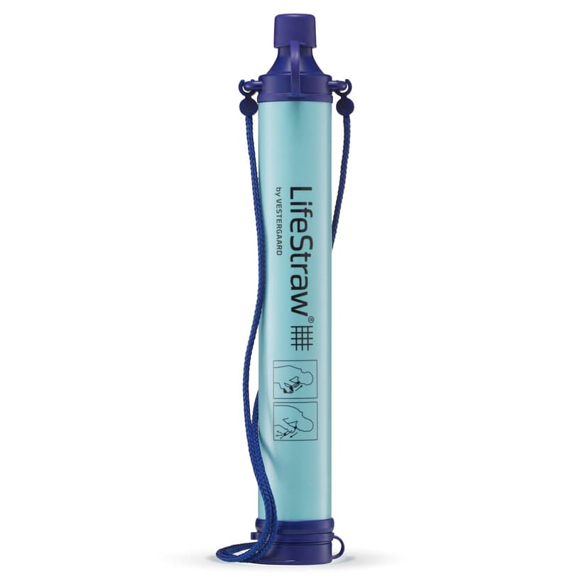 Water Filter for Hiking, Camping, Travel, and Emergency Preparedness, Removes Bacteria and Parasites LifeStraw Personal Water Filter for Hiking, Travel and Emergency, Blue, 1PK B006QF3TW4