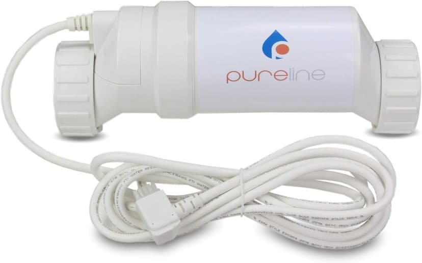 Pureline Crystal Pure Salt System, PL7700, Universal Pool Salt Chlorination System, Includes Control Panel, Salt Cell, 40,000 Gallon