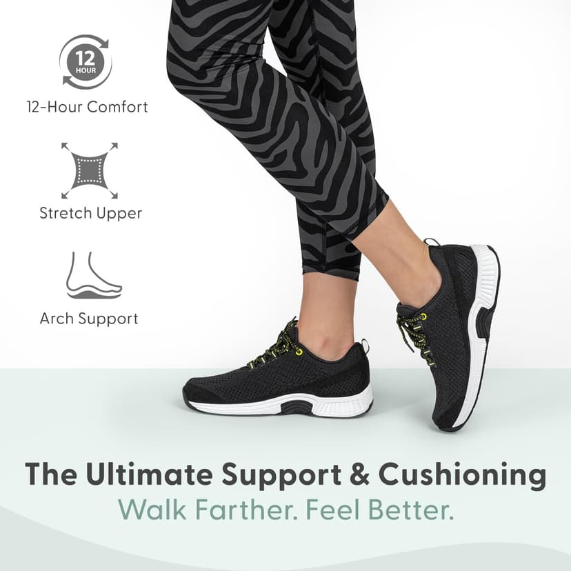 Orthofeet Women's Orthopedic Knit Coral Sneakers