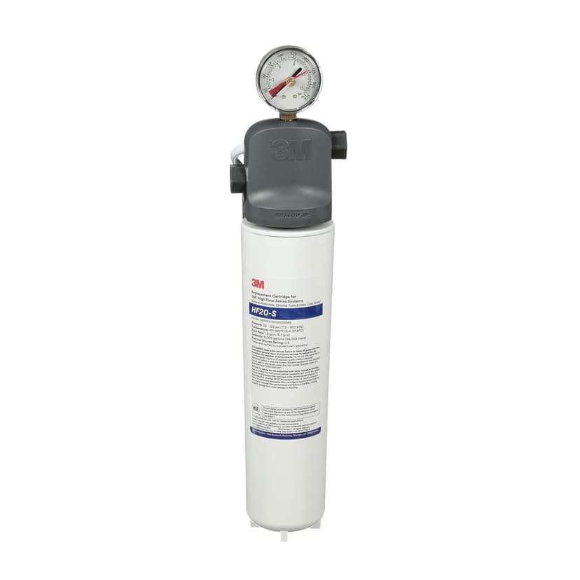 3M Water Filtration Products System for Commercial Ice Maker Machines ICE120-S, Reduces Sediment, Microplastics, Chlorine Taste and Odor, Cysts, Inhibits Scale, 1.5 GPM, 9,000 Gallon Capacity