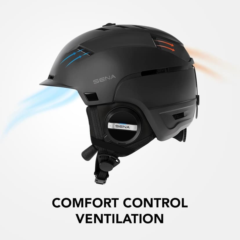 Sena Latitude S2 Snow Sports Smart Helmet with Bluetooth Connectivity and Mesh Intercom Communication