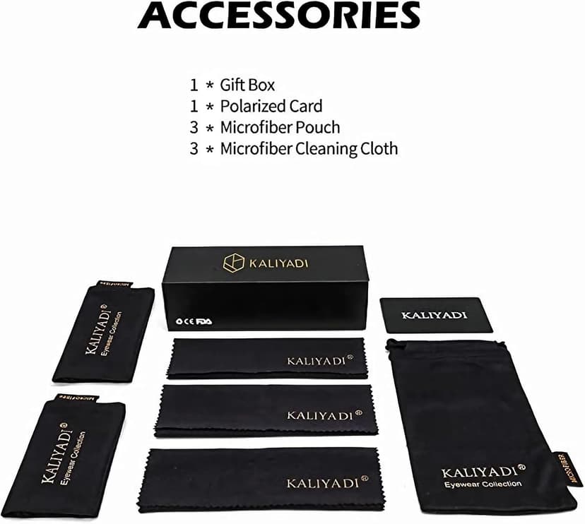 KALIYADI Polarized Sunglasses for Men and Women Matte Finish Sun glasses Color Mirror Lens UV Blocking (3 Pack)