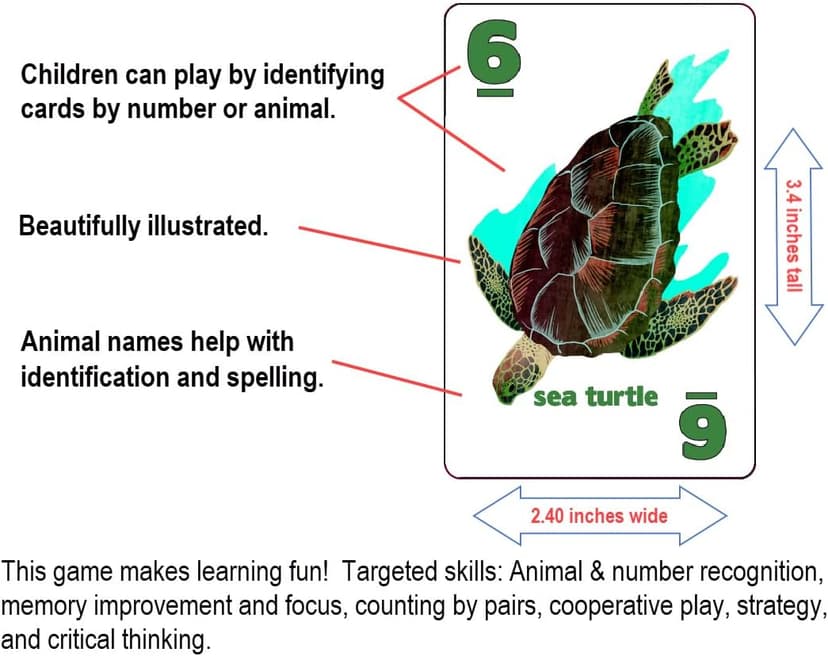GO FISH Untamed Oceans, a Go Fish Card Game for Kids 4-8 and Up – Play Old Maid and Slap Jack with Same Deck – Easy to Learn – Family, Board Game Night and Classroom Party Fun – Great Gift Idea