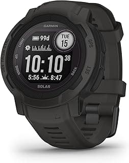 Garmin Garmin Instinct 2 Solar, Smaller-Sized Rugged Outdoor Watch with GPS, with Solar Charging Capabilities, Built for All Elements, Multi-GNSS Support, Tracback Routing and More, Graphite