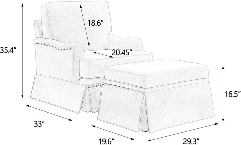 Swivel Accent Chair with Storage Ottoman Set of 2, Comfy Modern Upholstered Chenille Reading Armchair for Living Room, Bedroom, Office, Chenille Navy