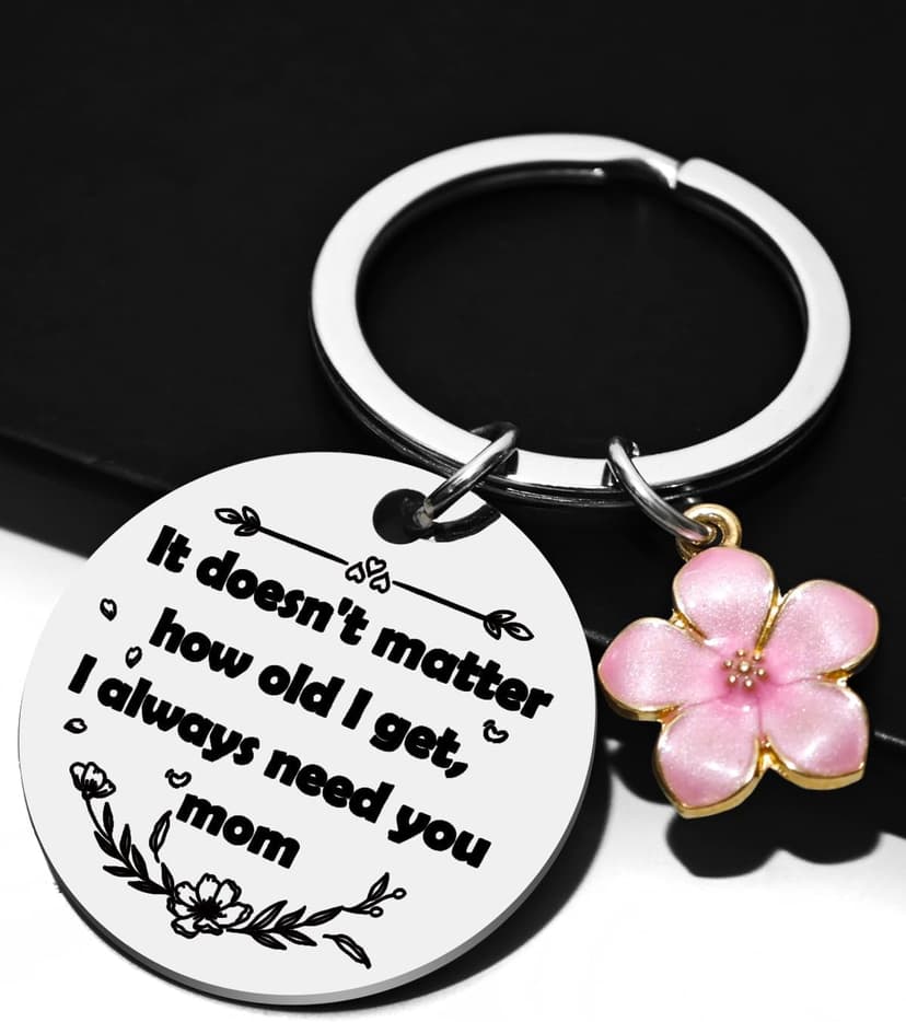 Mother's Day Mom Gifts,Daughter Son for Mom Birthday Christmas Meaningful Gifts,Unique Keepsakes Keychain