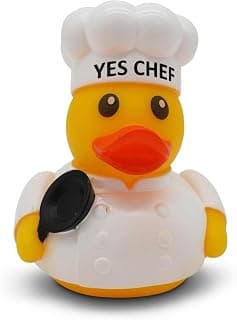 Funny Rubber Duck – Hilarious Decorative Duck for Bathroom, Jeep, Desk, or Gag Gift – Quirky Collectible with Sarcastic Quote – Great Gift for Adults, Coworkers, or Friends-Chef B0FHHWFBFC