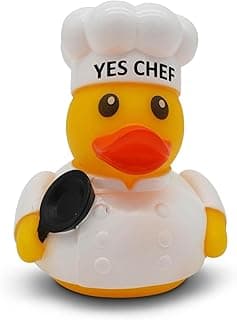 Funny Rubber Duck – Hilarious Decorative Duck for Bathroom, Jeep, Desk, or Gag Gift – Quirky Collectible with Sarcastic Quote – Great Gift for Adults, Coworkers, or Friends-Chef B0FHHWFBFC