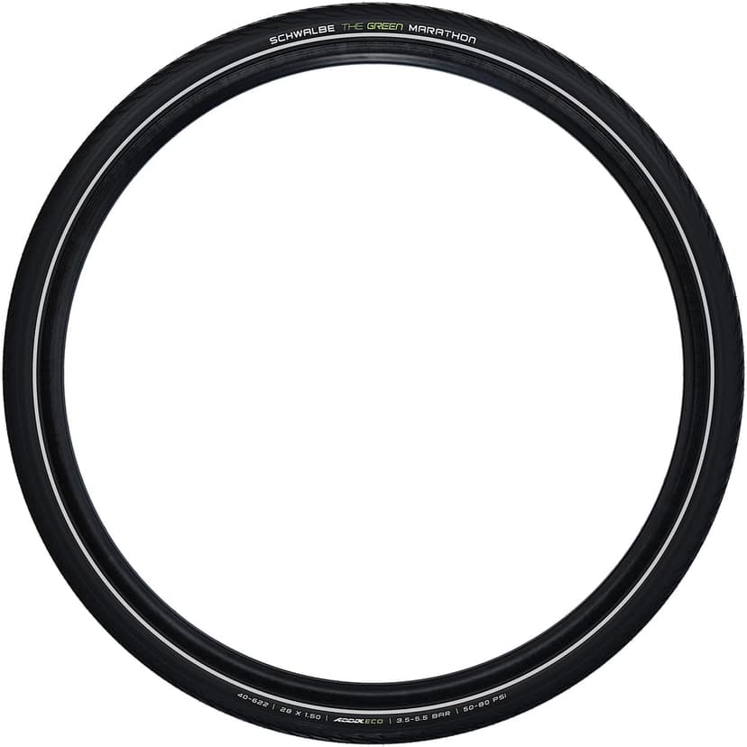 Schwalbe Green Marathon Fahrradreifen – Reifen mit GreenGuard Pannenschutz – Schwalbes umweltfreundlichster Reifen – mit ADDIX Oder ADDIX Eco Compound – Drahtreifen