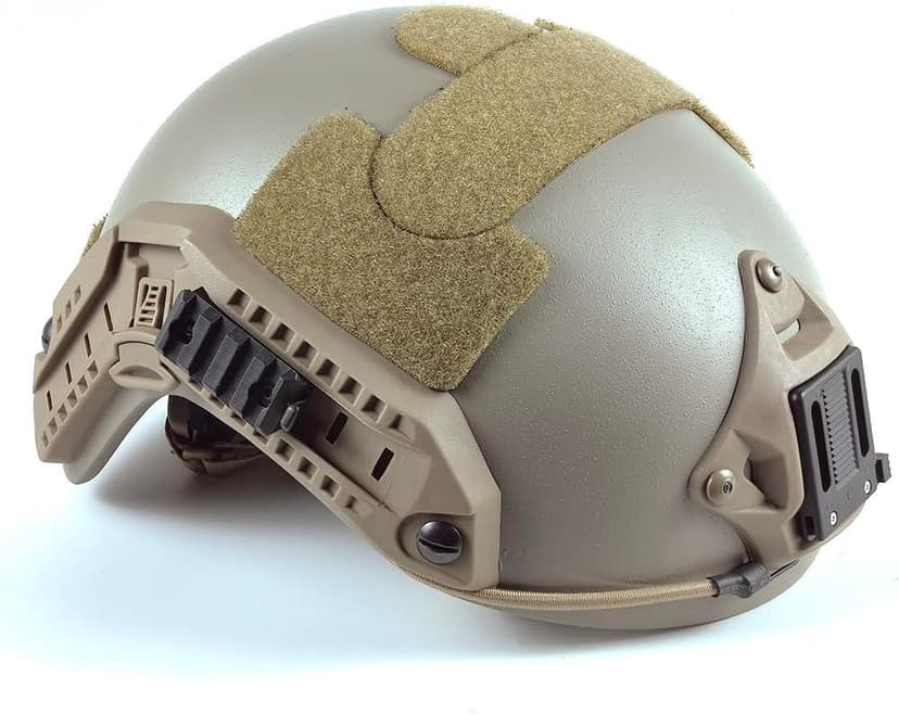 H World Shopping Adjustable Maritime 10 Level of Kevlar Fibre Protective Helmet Tan DE