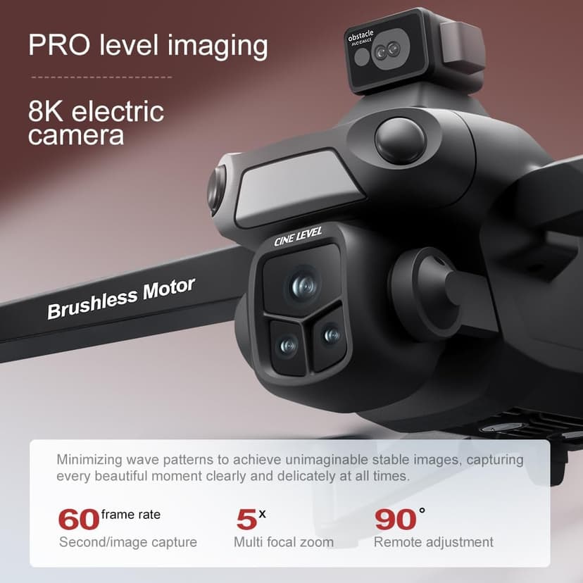 V918 GPS Drone with 8K Camera for Adults, RC Drones with 5 inch HD Screen, 60 Mins Flight Time, 3KM Long Control Range, 360° Obstacle Avoidance, Headless Mode, Auto Return, Circle Fly and Follow Me, Lightweight and Foldable Quadcopter for Beginner Gifts Toy, Under 249g