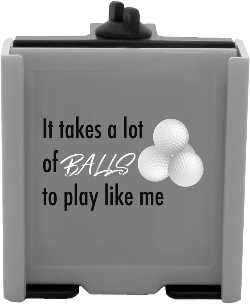DESERT FOX GOLF Phone Caddy – Funny Quotes Golf Cart Phone Holder with Secure Strap for Hands-Free GPS & Golf Apps – Gifts for Men & Women B08N5GRX13