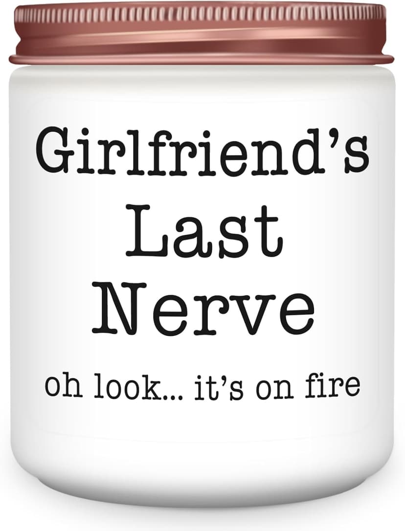 Homsolver Gifts for Girlfriend from Boyfriend, Best Valentines Day Anniversary Christmas Birthday Funny Gifts, Gift for Girlfriend Fiancee, Lavender Scented Candles B0G8ZHZ3FW