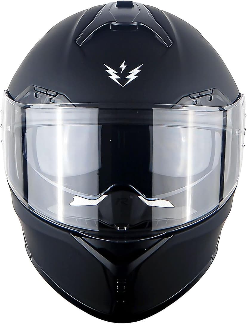 1Storm New Motorcycle Bike Modular Full Face Helmet Dual Visor Sun Shield: NOLED-X90 Matt Black