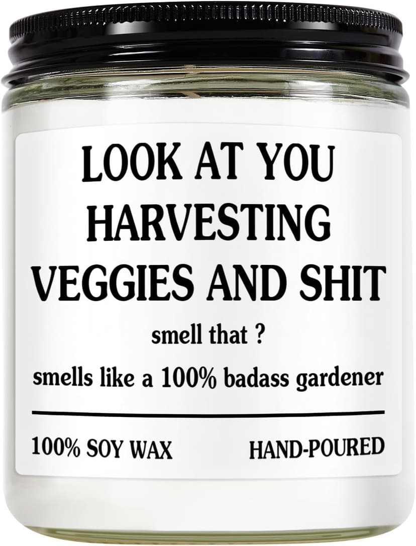 Gardening Gifts for Women - Unique Plant Lover Present, Fathers Day, Funny Garden Gift, Relax Candle, Best Gift for Gardeners, Valentine Gifts Cool Plant Mom, Funny Garden, Growing Candle B0DQVK5PGG