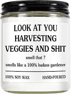 Gardening Gifts for Women - Unique Plant Lover Present, Fathers Day, Funny Garden Gift, Relax Candle, Best Gift for Gardeners, Valentine Gifts Cool Plant Mom, Funny Garden, Growing Candle B0DQVK5PGG