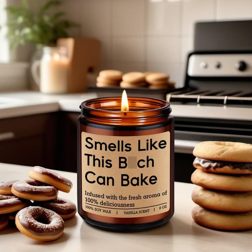Funny Christmas Bake Gifts for Baking Lovers, Bread Bakers, Pastry Chef, Birthday Ideas for Friend, Culinary Student, Woman GSPY Candle, Gifts for Bakers, Baking Gifts for Women, Men, Sourdough Baker B0F12NQ3HC