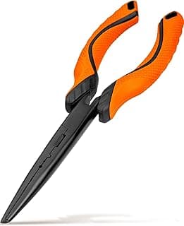 pullther fishing Fishing Pliers,Carbon Steel with Corrosion Resistant Coated Fishing Tools,Multitool for Saltwater Freshwater
