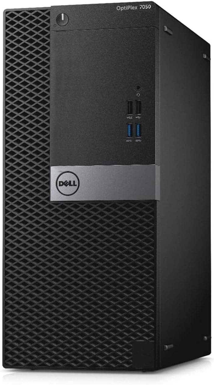 Dell Optiplex 7050 Tower Desktop Computer PC, Intel Core i7-6700, 16GB RAM, 512GB SSD, Keyboard & Mouse, DisplayPort, HDMI, Windows 11 Pro (Renewed)