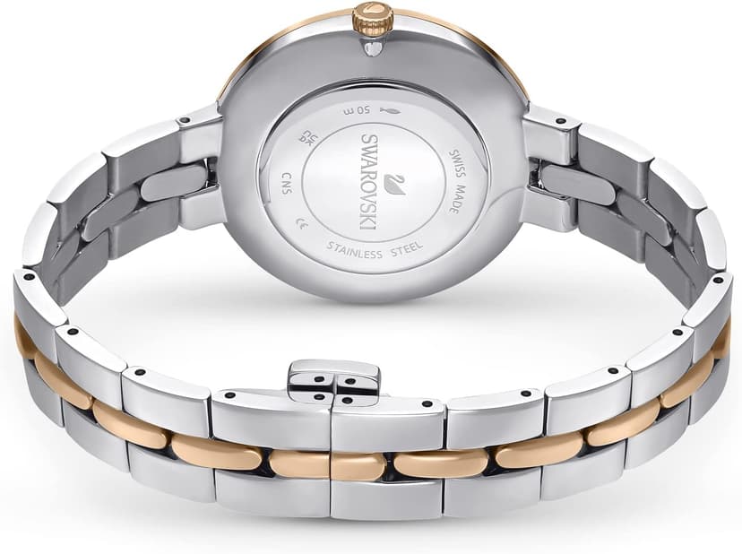 Swarovski Cosmopolitan Crystal Watch, Clear Crystals, Rose Gold Tone Finish, Swiss Made, Part of The Cosmopolitan Watch Collection