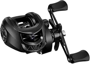 Metal + Nylon Baitcasting Reel - 7.2:1 High-Speed, Metal Spool, Dual Magnetic Brake, 8kg Drag, Long-Casting Anti-Backlash Lure Reel for Bass & Multi-Species Fishing