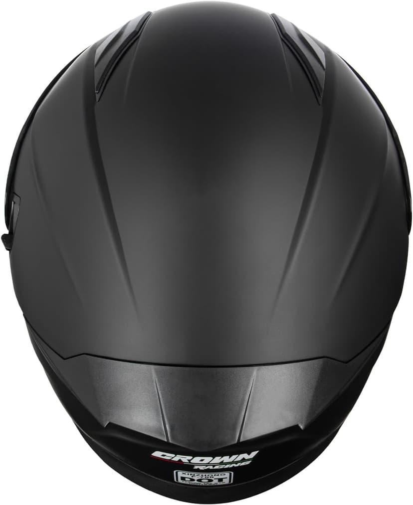 F-700 Full Face Motorcycle Helmet for Adults, DOT FMVSS 218 Certified Street Bike Helmet with Tinted Shield, Clear Replacement Visor and Removable Liner