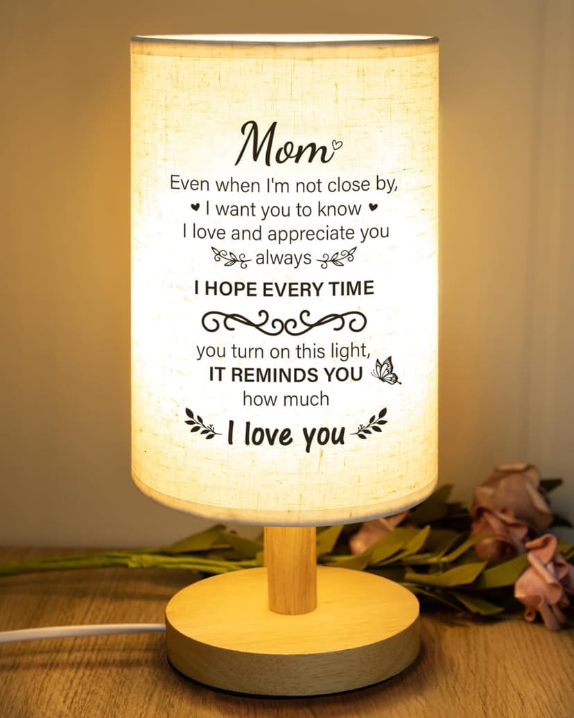 Birthday Gifts for Mom from Daughter Son, Christmas Mothers Day Gifts for Mom Gifts, Mother Lamp Decor for Bedroom Decor SOUHONEY Gifts for Mom from Daughter Son, Table Lamp for Mom Birthday Gifts B0CZP5CH5T