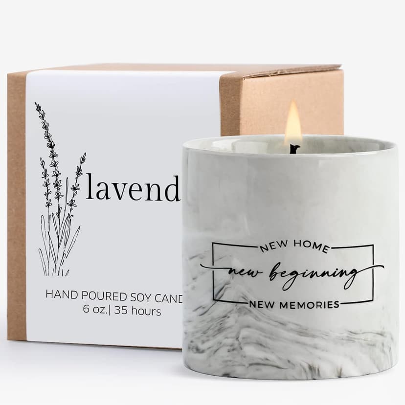 Freejac House Warming Gifts New Home Housewarming Gift for Women Men Friend New Home Gift Ideas New Homeowner Gifts House Warming Decoration Party Decor Porcelain Ceramics Scented Candle B0B66HD4PW
