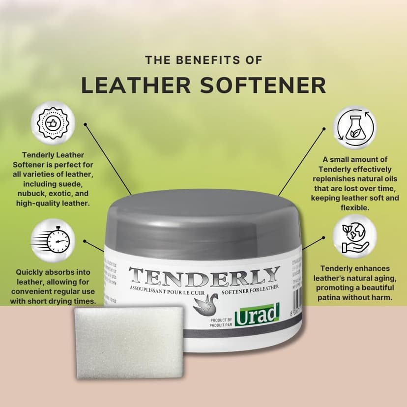 URAD Tenderly leather softener | 5 Ounces| Revitalize Your Boots, Shoes, and Furniture with the Best Moisturizing Formula!