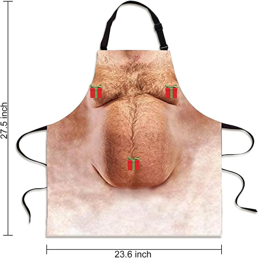 White Elephant Gifts for Adults,Funny Gifts Apron Belly Christmas Stocking Stuffers Gag Gifts for Dad Him Men Adults