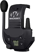 WALKER'S Razor Walkie Talkie Attachment - 22 Channels 3 Miles Range Distance Voice-Activated Handsfree Communication Device for Razor Shooting Muffs, 3 AAA Batteries Included