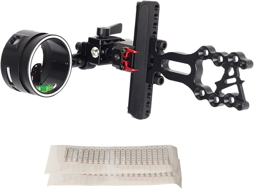 Archery Bow Sight for Compound Bows Target Hunting Single Pin or 5 Pin Bow Sight with 6X 1.75 Scope Lens Long Bar Right Hand for Quicker Sight Acquisition