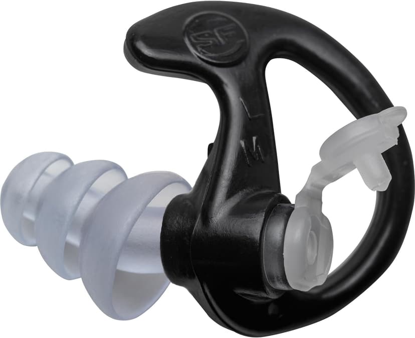 SureFire EP4 Sonic Defenders Plus filtered Earplugs, triple flanged design, reusable, Black, Medium